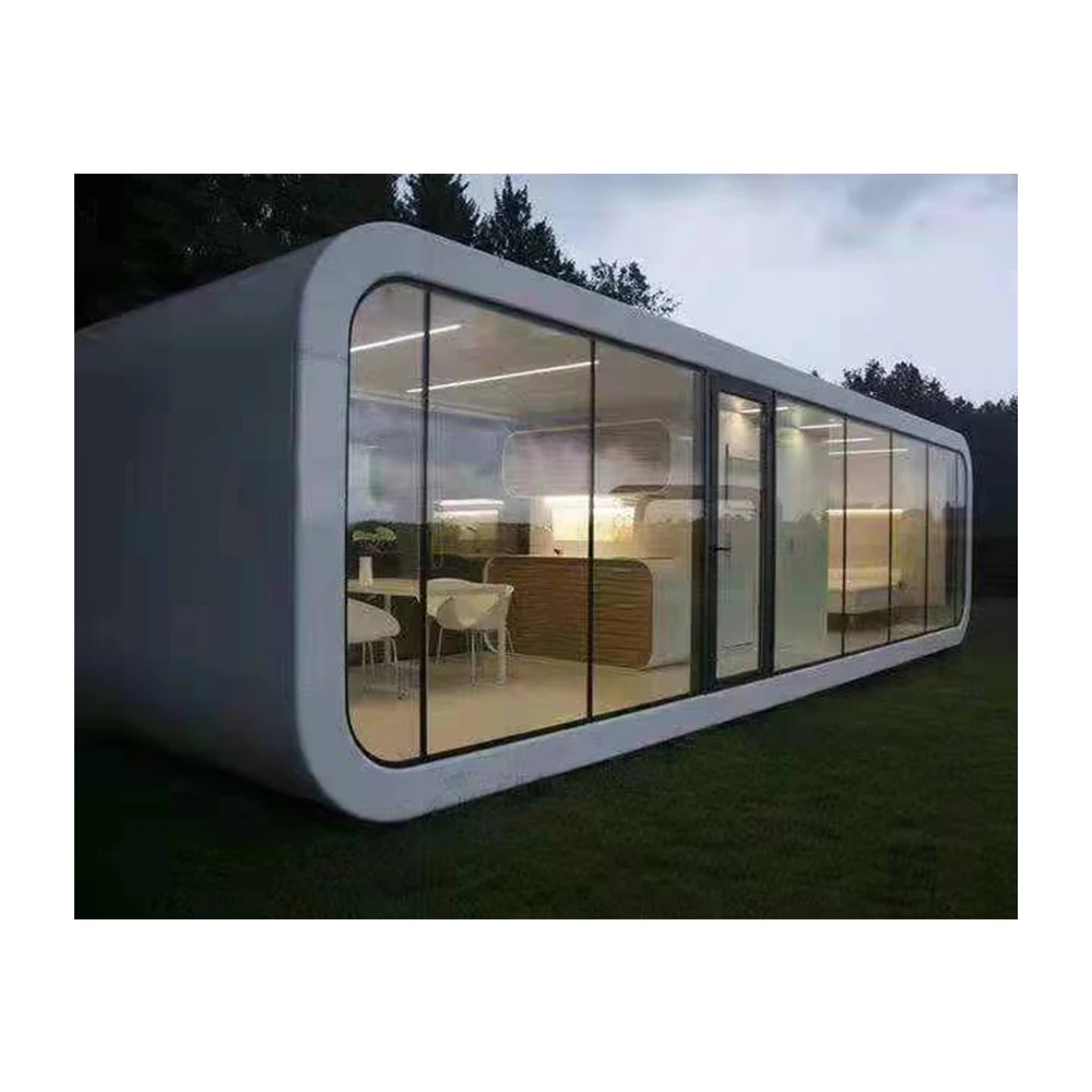 luxury 20 40ft modular smart hotel container outdoor capsule house commercial space airship pod