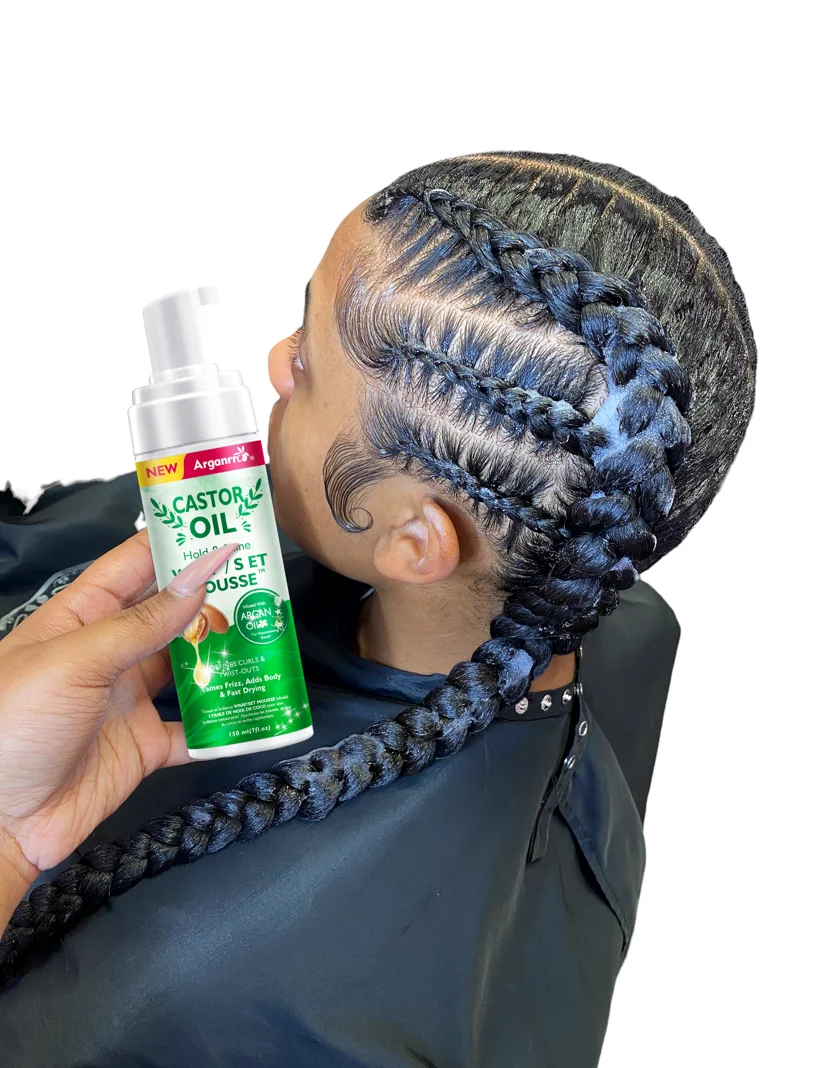 Пользовательская Фирменная Плойка для завивки волос кружевной оттенок не липкий стиль пена укладки мусс афро 4C вьющиеся волосы