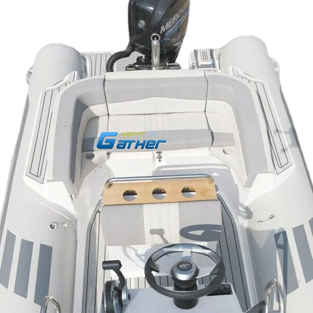 CE 5.8m 19 feet fiberglass rigid inflatable boats(RIB580 D boat) cheap price For Sale