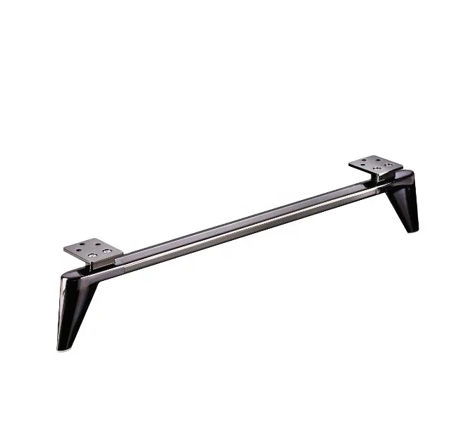 Furniture factory chrome metal U shaped sofa legs for bed cabinet