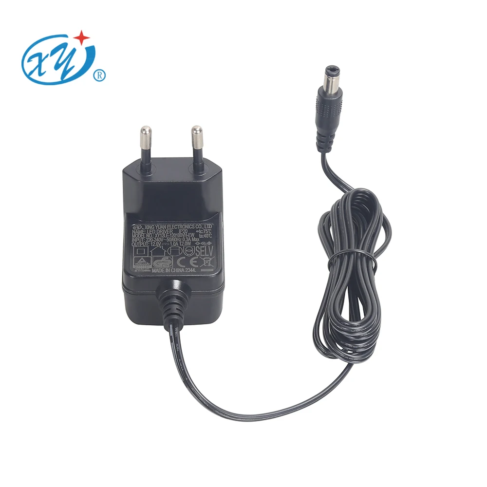Factory Directly Supply LED Strip Light DC/AC Power Supply 9v 12v 24v 0.5a 1a 1.5a 12Volt 1A Power Adapter