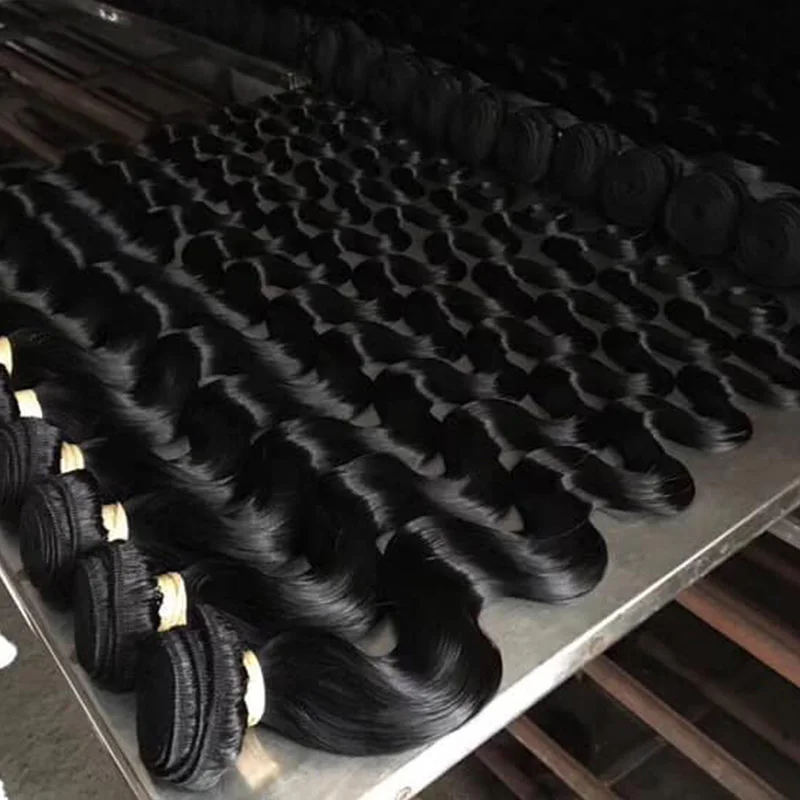 10A Mink Virgin Brazilian Hair Weave Bundle Cuticle Aligned Bulk Vendors Free Sample Blue Band Human Hair Bundles with Closure