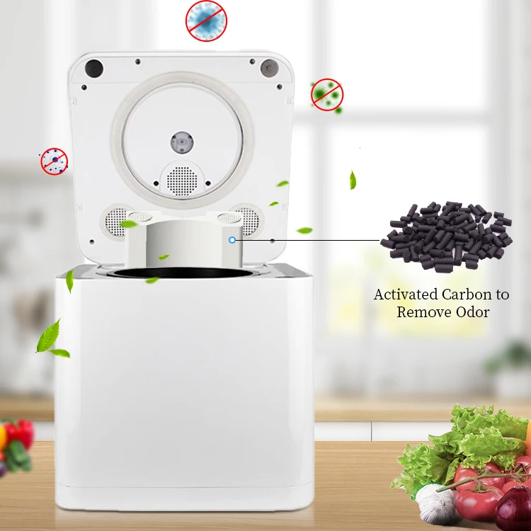 2023 ABS Material Food Waste Composter UV Sterilization Smart Kitchen Composter Electric Food Waste Disposer Garbage Disposals