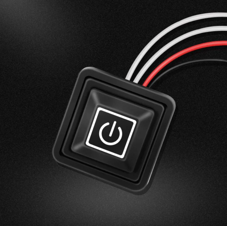 Silicone temperature control switch usb circular stitch-free wiring temperature control switch three speed temperature control