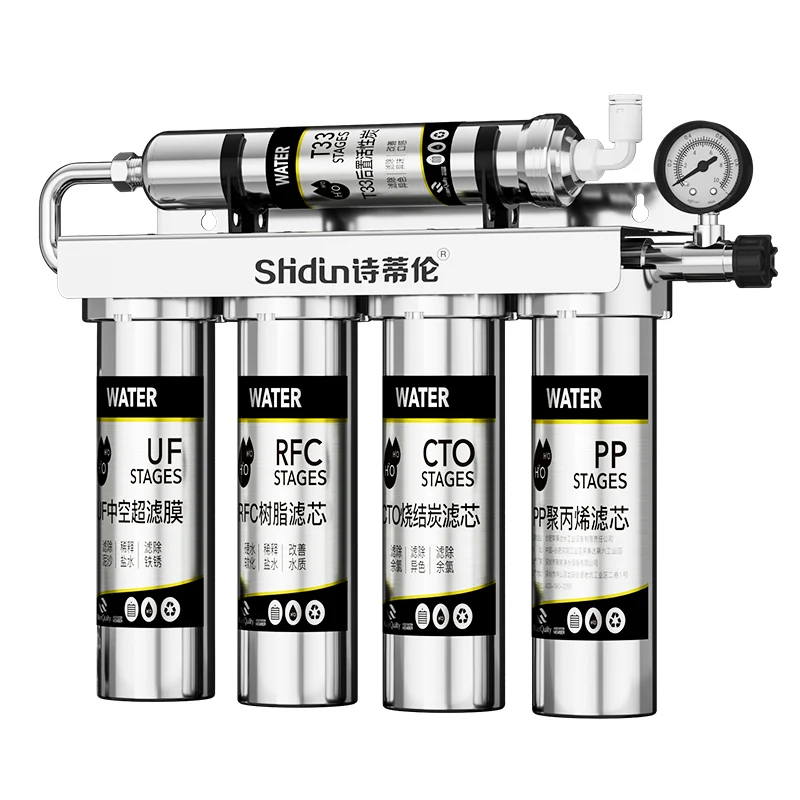 New Home Office Direct Drinking Water Purifier TDS Stainless Steel RO System Reverse Osmosis Water Filter Household Use Made PP