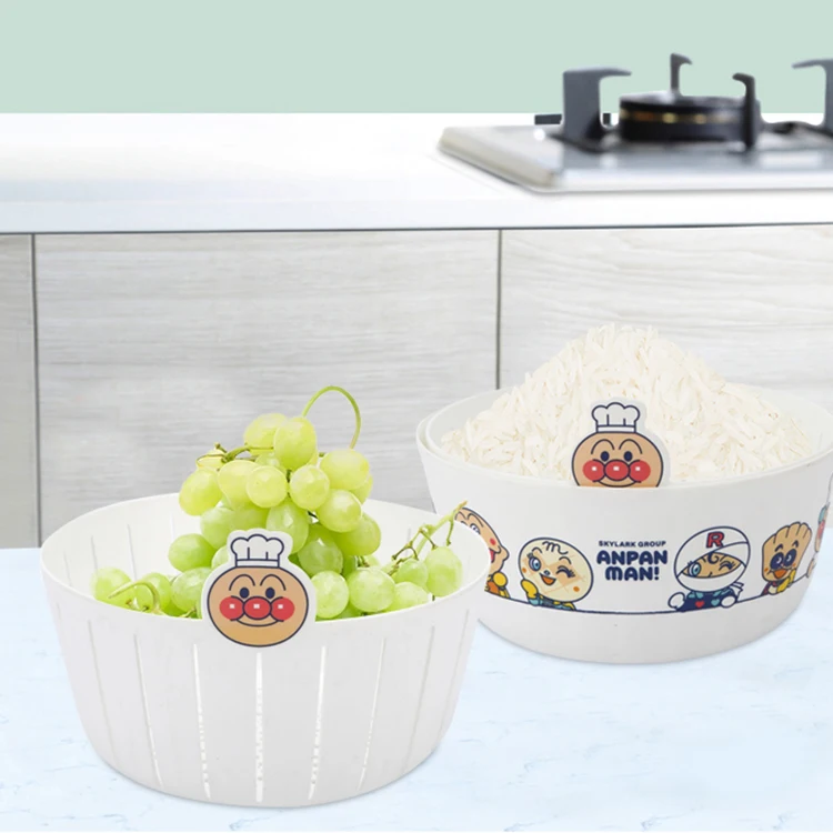 Plastic Sink Drain Wash Basin Kitchen Fruit Vegetable Washing Drying Storage Basket Drain Basket