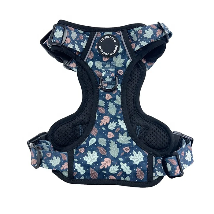 custom logo Reflective Adjustable tough trails Dog harness Vest Soft Padded Mesh No Pull Pet big dog harness