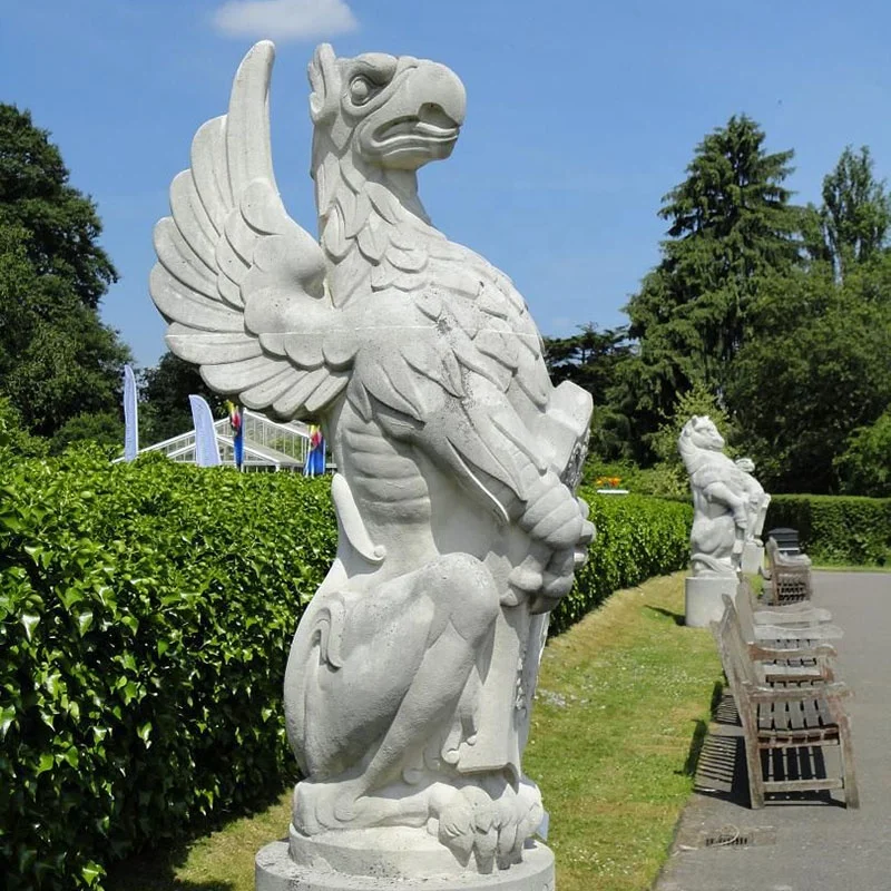 Life size animal sculpture stone marble gargoyle statue