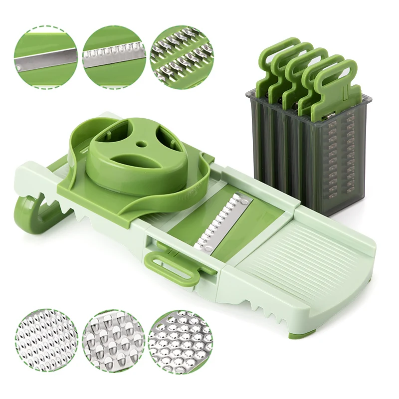 Kitchen Gadgets Plastic Multifunctional Onions Potato Fruit Vegetable Mandoline Slicer Cutter Chopper Grater