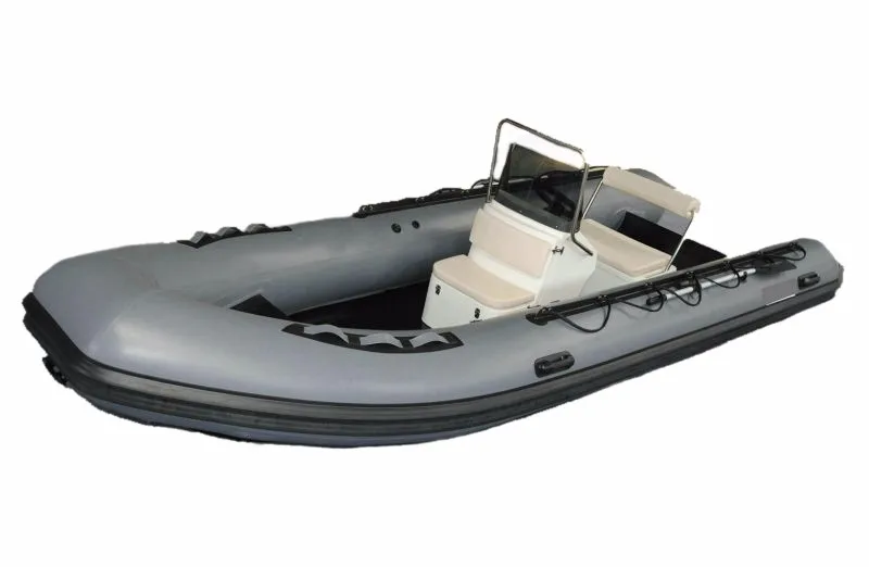 12ft Best-selling Deep V Fiberglass Hull RIB 360 PVC Tube  With Center Console and Seat and EVA for Ocean Fishing