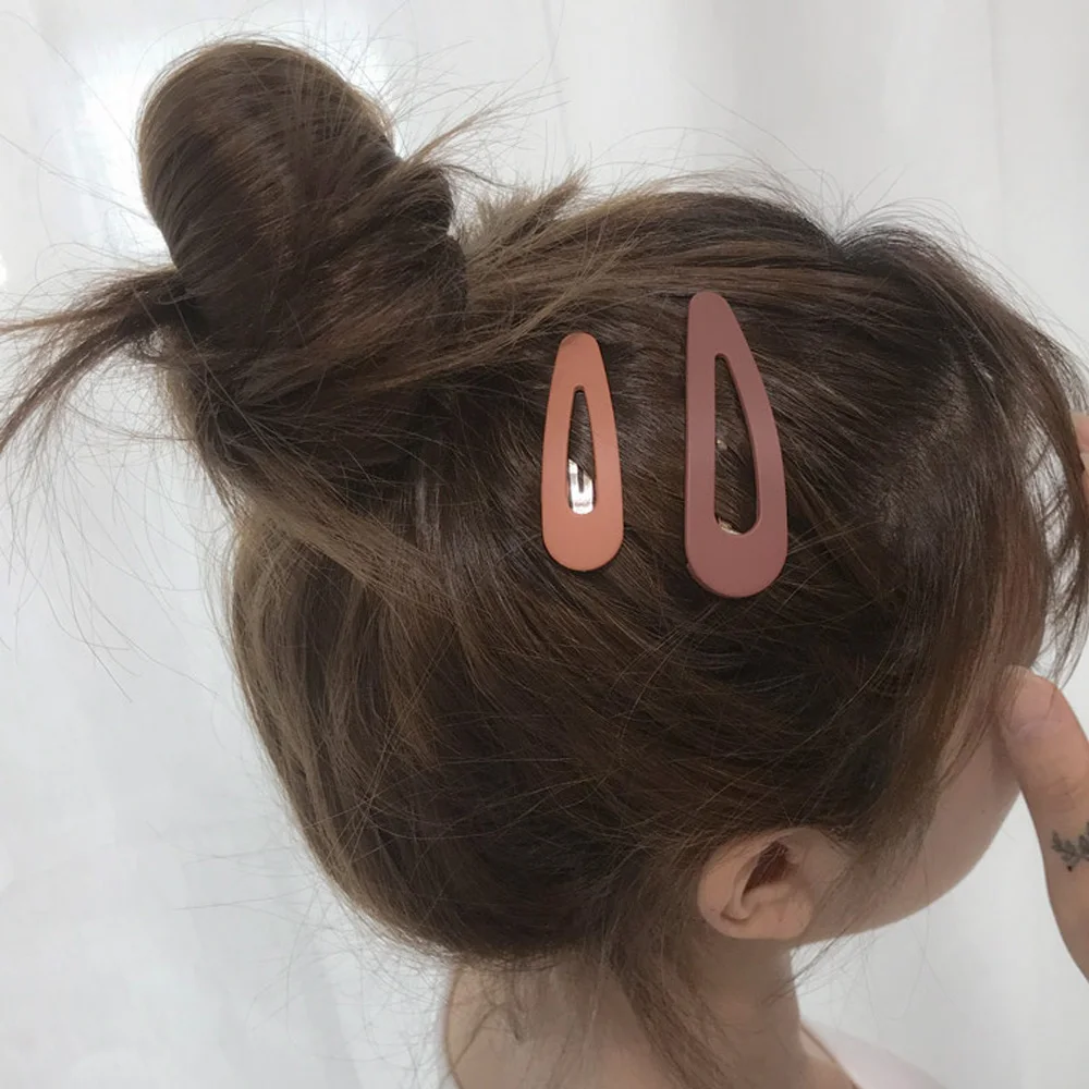 
XQ009 Hot Sale Cute Different Candy Color Bobby Pin Hair Clip Accesseries For Womens Girl Bulk 