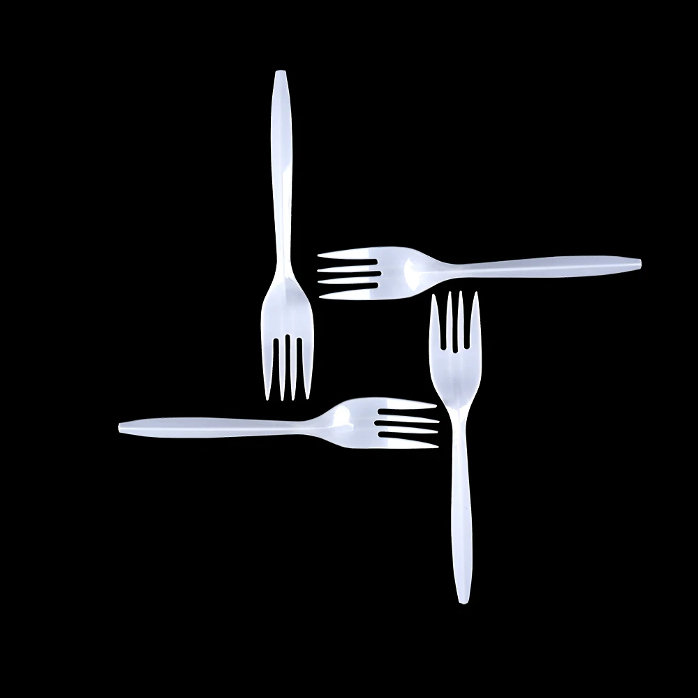Disposable plastic fruit forks cheap price plastic forks free samples