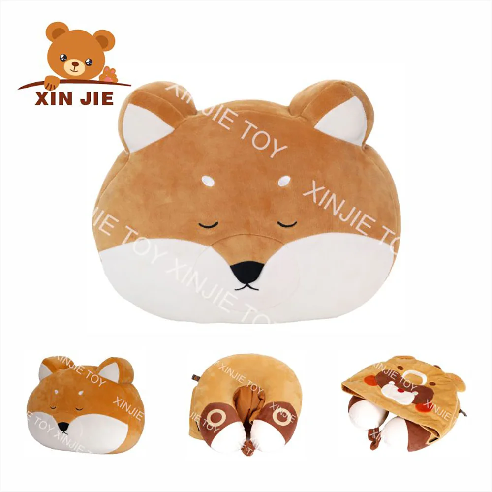 price custom cartoon plush soft animal pillow kawaii fox pillows cushion for children