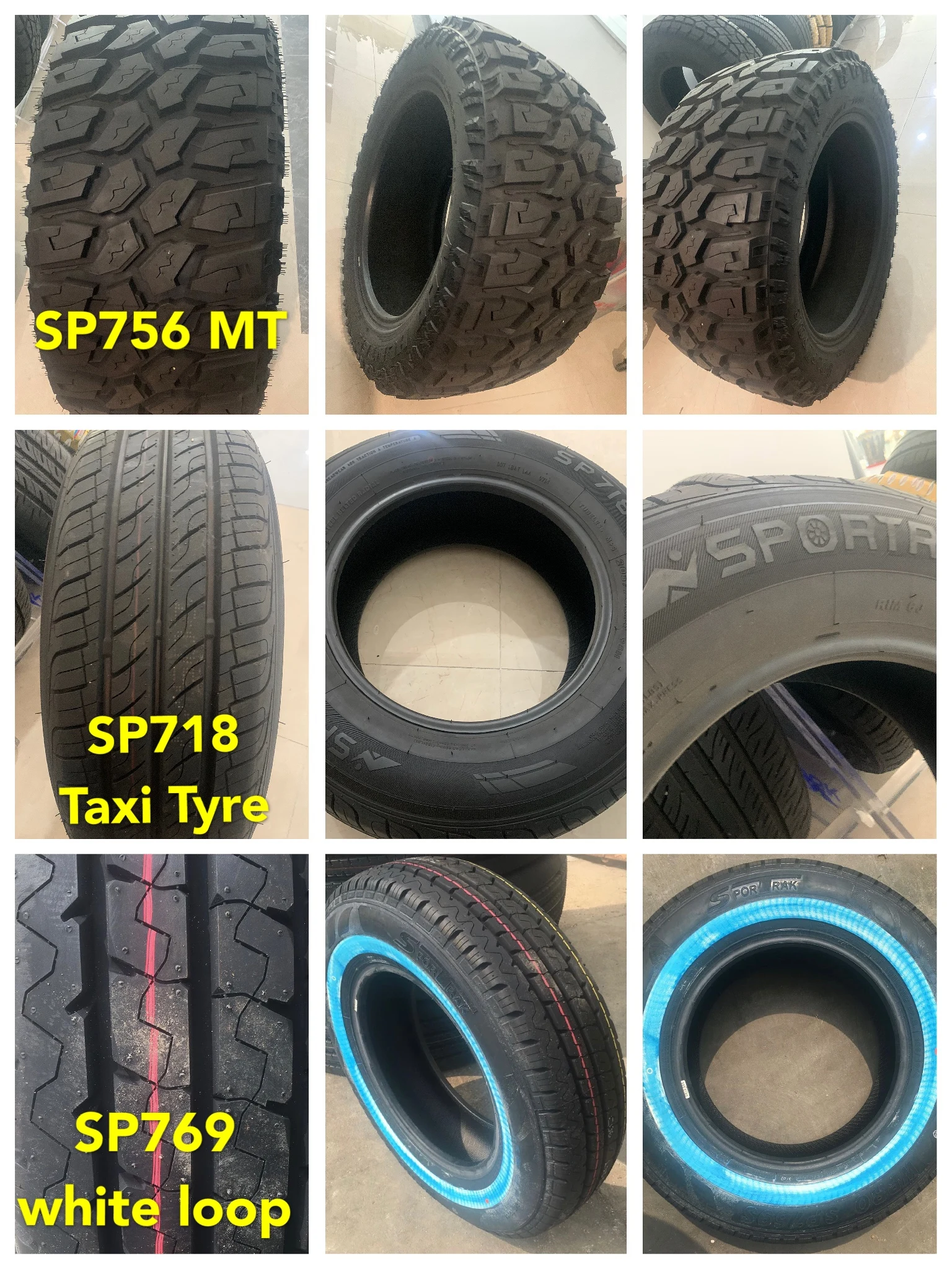 ON SALE white loops van tyres 195R15C 195R14c 185R14C WHITE SIDEWALL PCR CAR TYRES