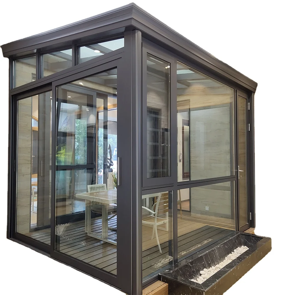 Sunrooms Thermal Break Four Seasons Style Slant Flat Curve Roof Window Lowe Glass Houses Green House