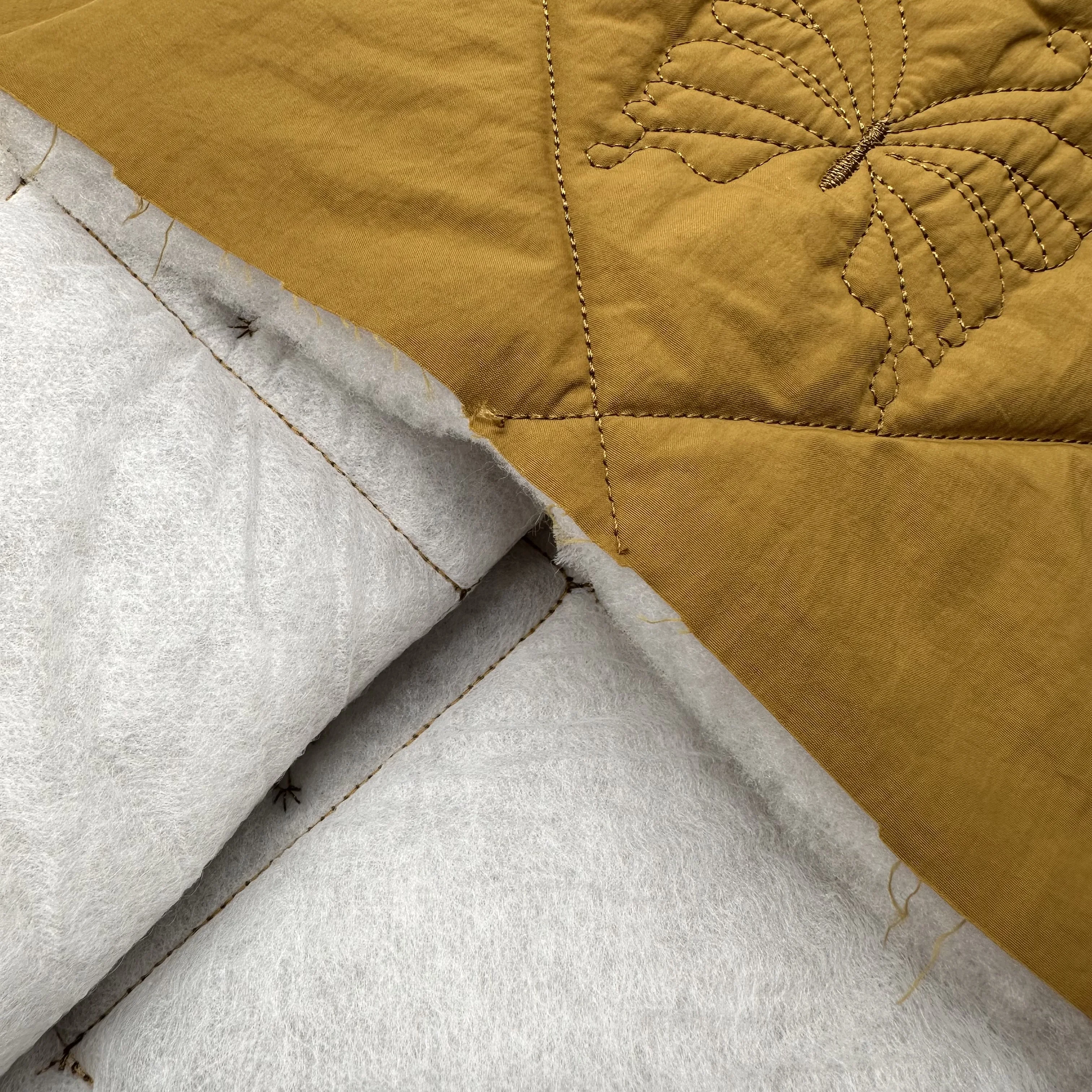 Hot selling matte Waterproof windproof Nylon Taslon Quilted fabric in stock