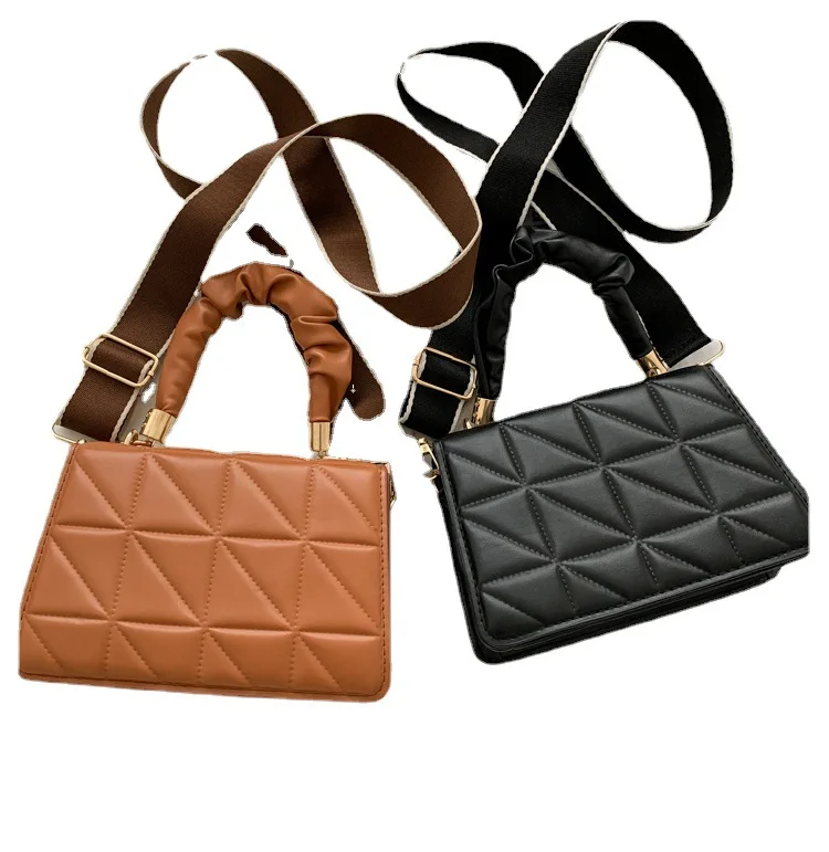 New Fashion Indentation Textured Ladies Bag PU Leather Girls Shoulder Bag Luxury Mini Women Handbag