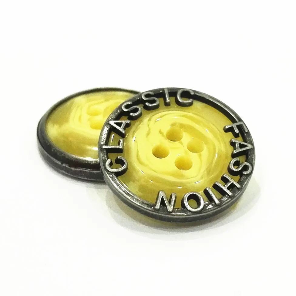 New design OEM colorful white blue 2 holes flat plastic sewing buttons for shirts men