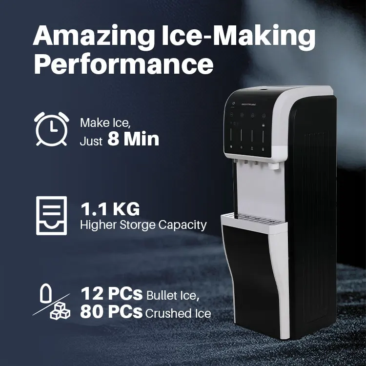 Смарт-приложение с управлением нижней загрузкой 5-в-1, Производство льда, горячая холодная домашняя температура воды, оптовая продажа, пластиковый диспенсер для воды