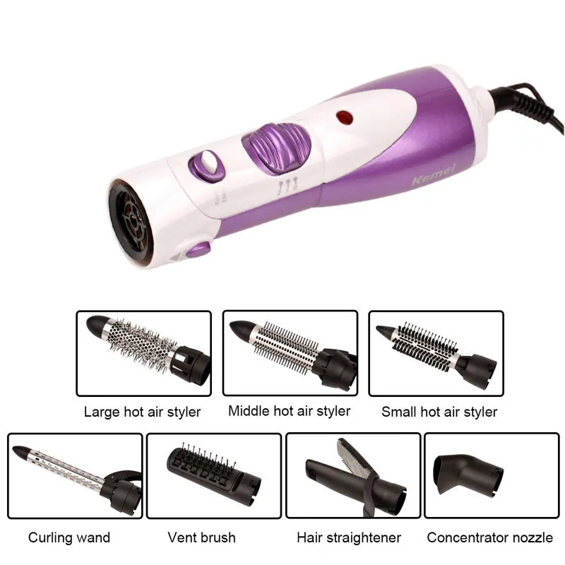Kemei 7in1 Multifunctional household hair dryer