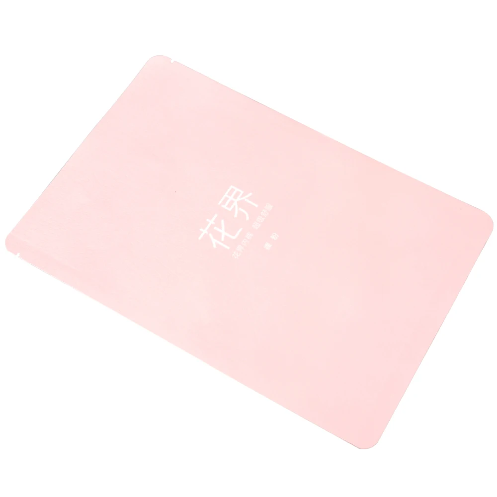 Custom Printed Flat Bottom Stand up Pouch Maize/cassava/wheat Flour Food Packaging Bag Transparent PE Recyclable Zipper Top