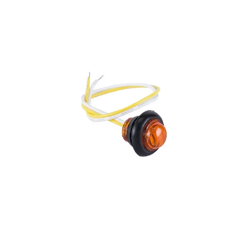 3/4' round truck led side marker light 12 volt