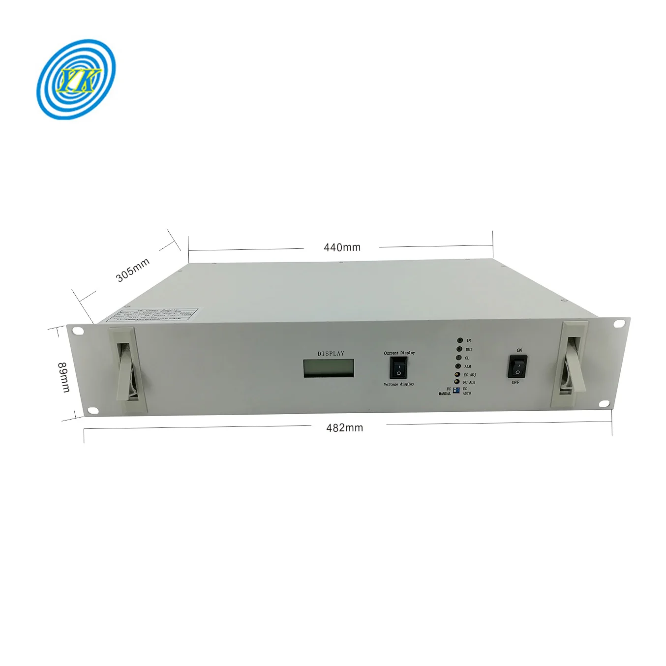 Yucoo 19-дюймовую стойку Тип Вт конвертер постоянного/переменного тока, 220V-24V