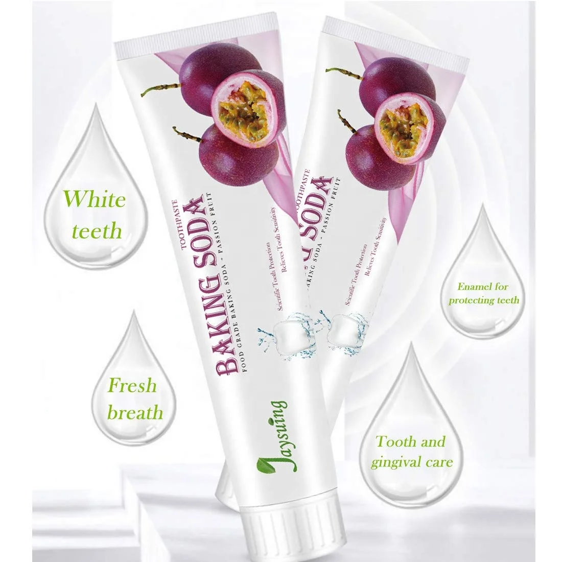 Baking soda vegan bad breath tooth paste pasta de diente private label toothpaste manufacturer