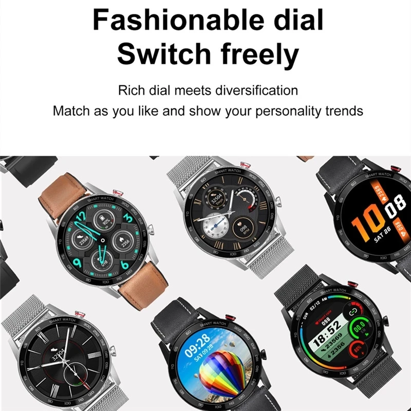  New Men Smart Watch IP68 Waterproof Heat Rate Sleeping ECG Monitor Call DT95