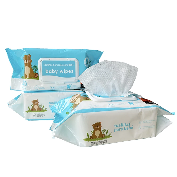Factory OEM Ultra Soft Natural Baby Wet Wipes 99.9% Pure Water Wipes