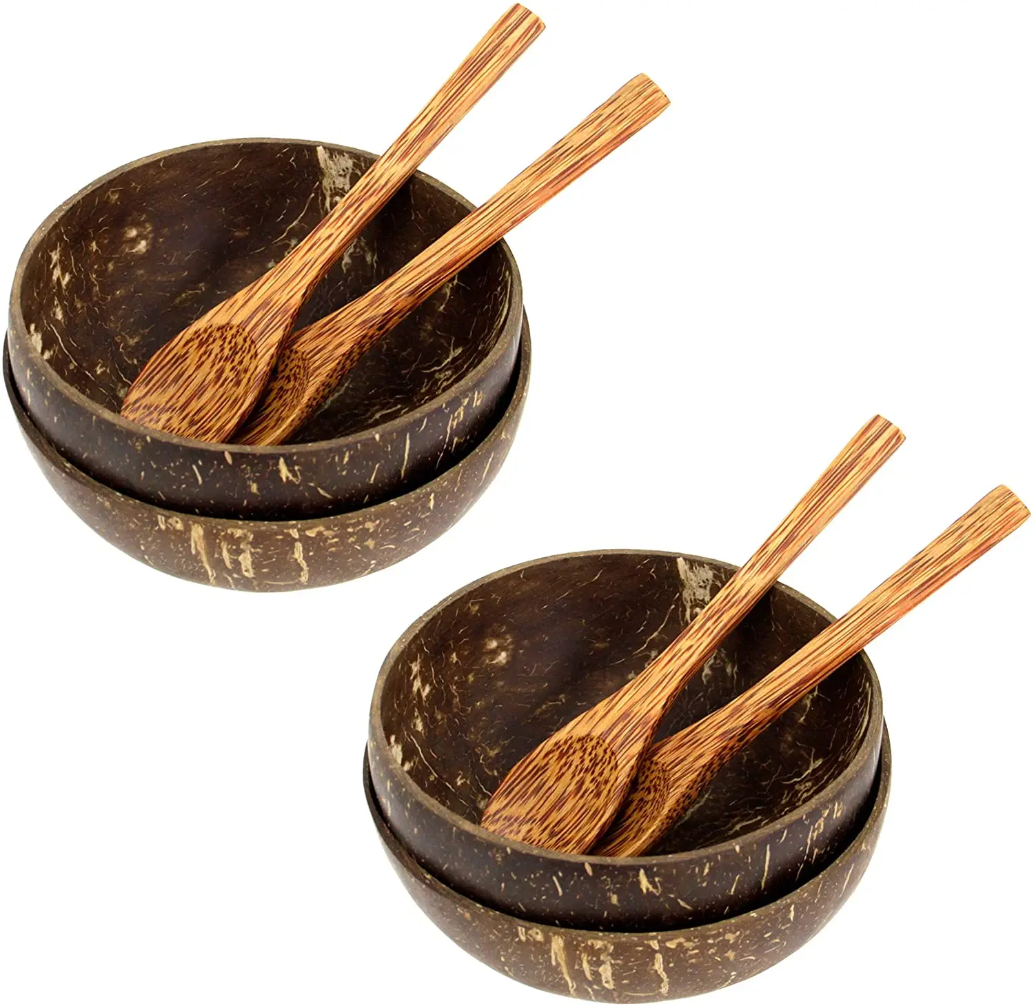 Coconut Shell Cup Coconut Bowl for Dinnerware Natural Made in Vietnam Bamboo Home Hotel Restaurant