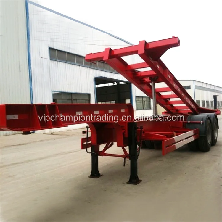 3 Axle Shipping Container Skeleton 40 Foot/feet Gooseneck Skeletal Chassis Semi Truck Trailer