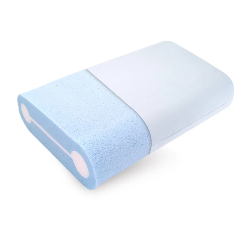 Slow Rebound Factory Wholesale Comfortable Ergonomic Air Ventilated CNC Gel Infused Bamboo Cover Memory Foam Pillow