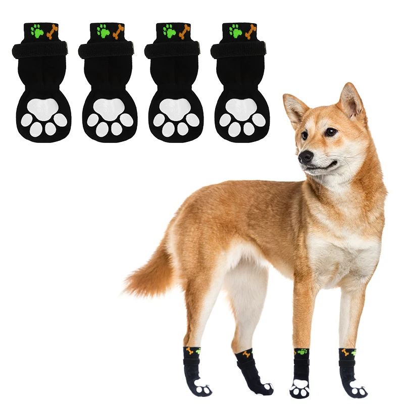 Wholesale High Quality Soft Elastic Indoor Custom Non Slip Pet Dog Shoe Socks XL for Pet Dogs Cats