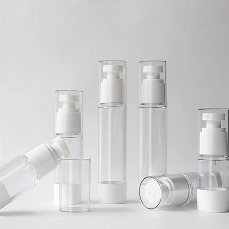 Customized empty 15ml 30ml 50ml cosmetic vacuum airless spray bottle