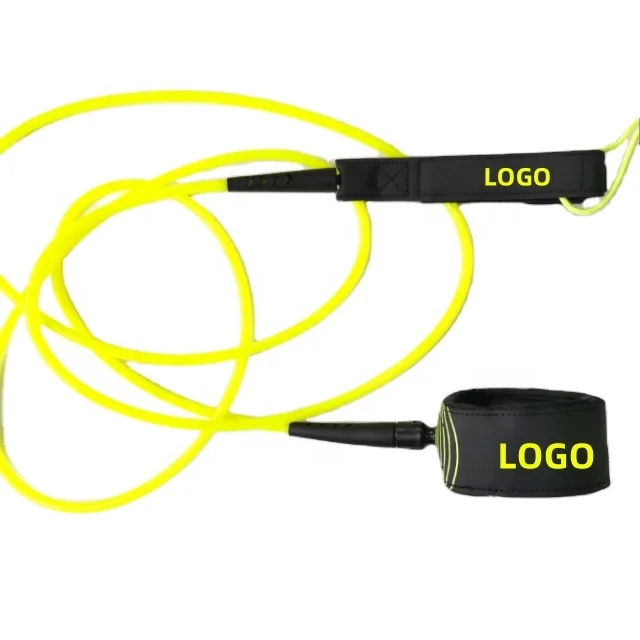 OEM ODM Factory 2024 Sailing Adjustable Strength Lightweight Surf Leash Multiple Color Water Sport Straight Leg Rope Cord