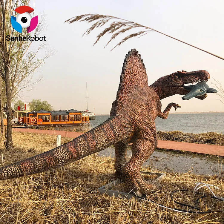 New Found Realistic Animatronic Giant Spinosaurus Jurassic Park Animated 3d Dinosaur Model Artificial Animatronic Spinosaurus