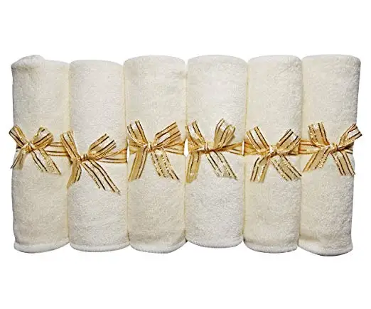 Best Selling Baby Organic Natural 100% Bamboo Soft 6 Washcloths Baby Face Towel Bath Towel for Kids