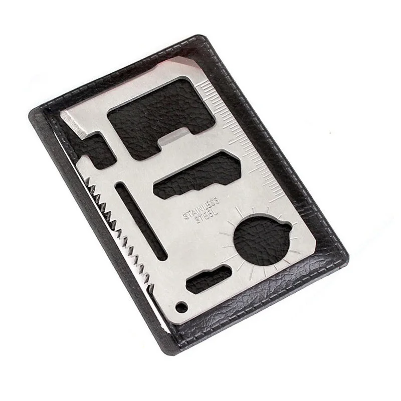 Big Creative Outdoor Camping Tool Card 11 Kinds Of Multi-function Swiss Knife Card Life Saving Card