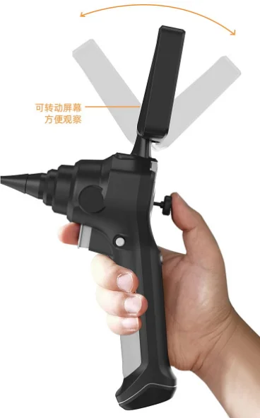 6mm industrial articulating endoscope snake camera with 4.5 inch monitor, 1m probe lens, 32GB SD card