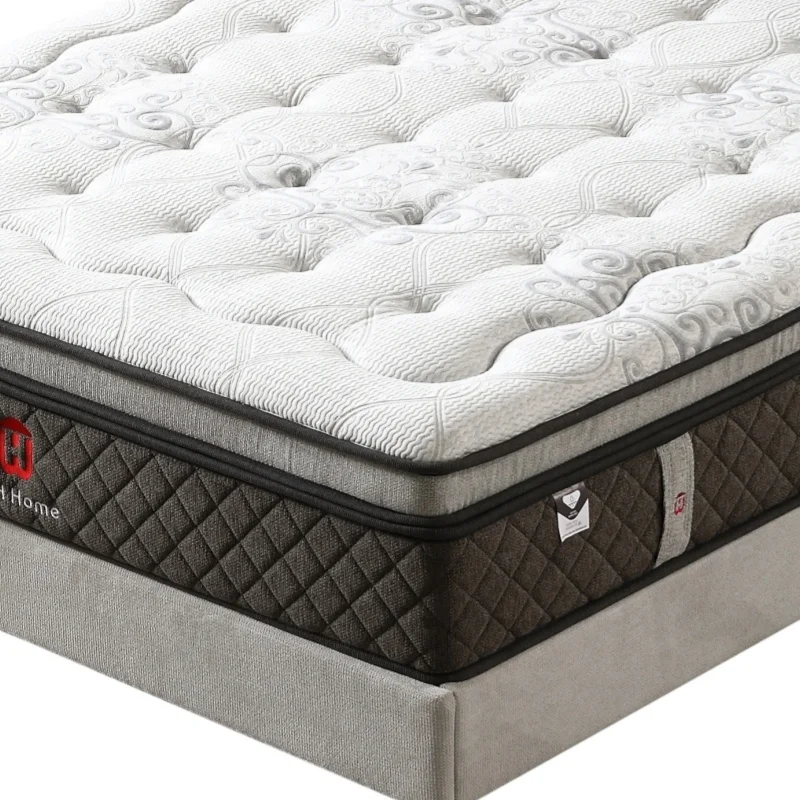 Hypo-allergenic orthopedic mattress king size colchones memory foam pocket spring