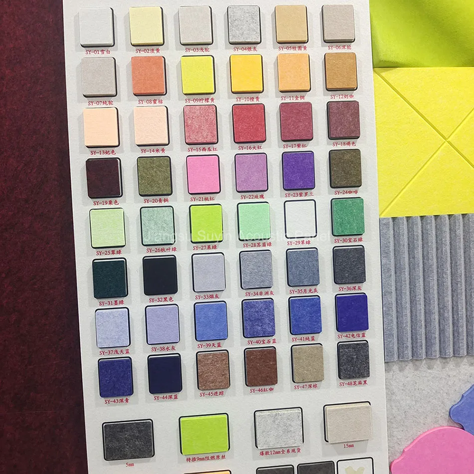 Sound deadening pads Recording studio soundproofing Polyester Fiber Soundproof Sound Absorb Acoustic Panel