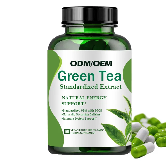 OEM Supply Herbal Supplement Green Tea Extract Stay In Shape L- theanine Capsules burn off the pounds Green Tea Capsule