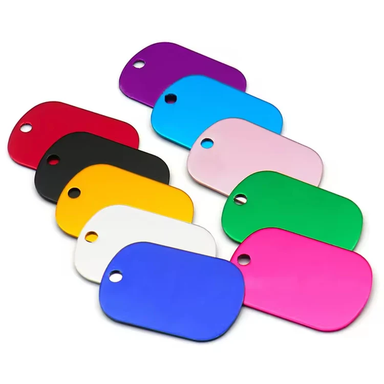 High Quality Metal Stainless Steel Dog tag Engraved Blank Pet Tag Custom Blank Dog Tag