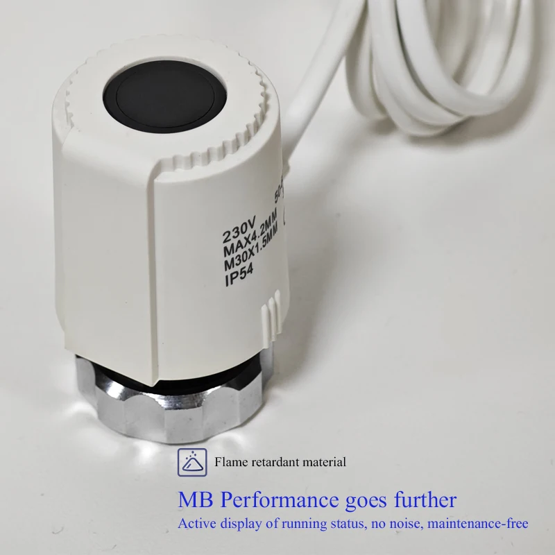 12V Electric Thermal Wax Actuator Brass Spool Modern 12V Linear Actuator Wax Sensor for Heating Modern Floor Heating Parts
