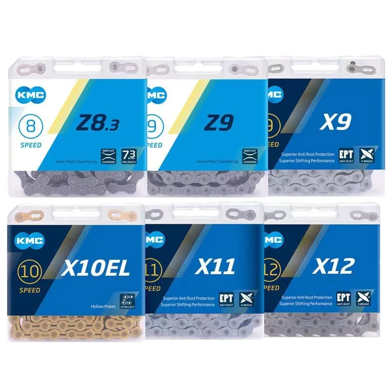  Велосипедная цепь Kmc X8 X9 X10 X11 X12 велосипедная 8/9/10/11/12 скорость дорожного горного велосипеда