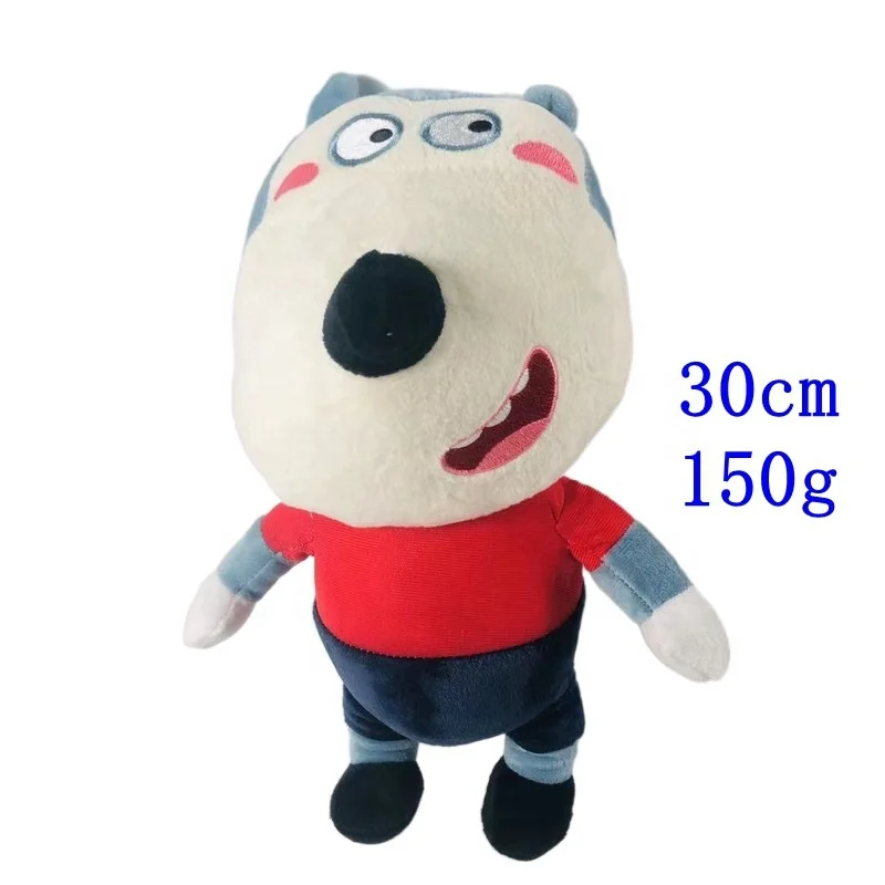 DIHAO 30cm Cartoon Wolfoo Plush Toys Cute Stuffed Animal Wolf Family Lucy Stuffed Doll Toy Gifts for Boys Girls