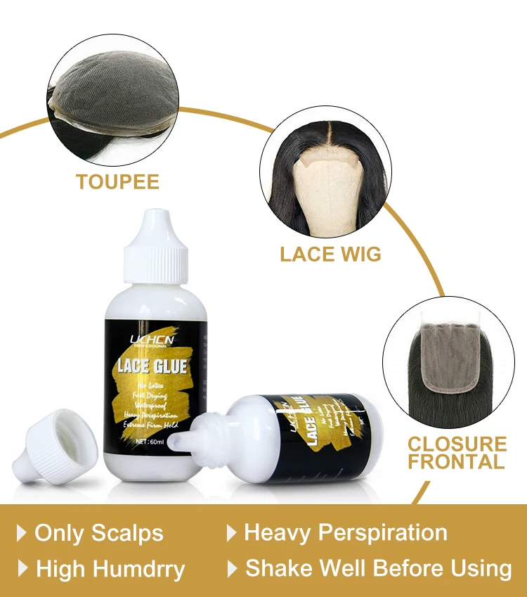 vender waterproof clear lace glue set private label wig glue gel lace wig adhesive bonding glue for hair