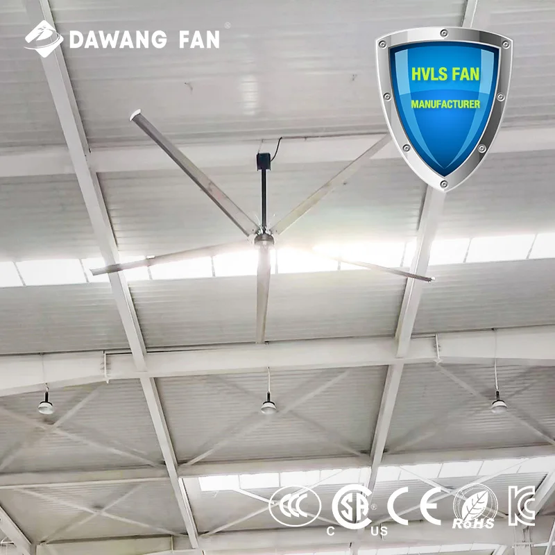 DAWANG FAN 4.9m 16ft HVLS industrial ceiling fan with PMSM motor big fan for railway station