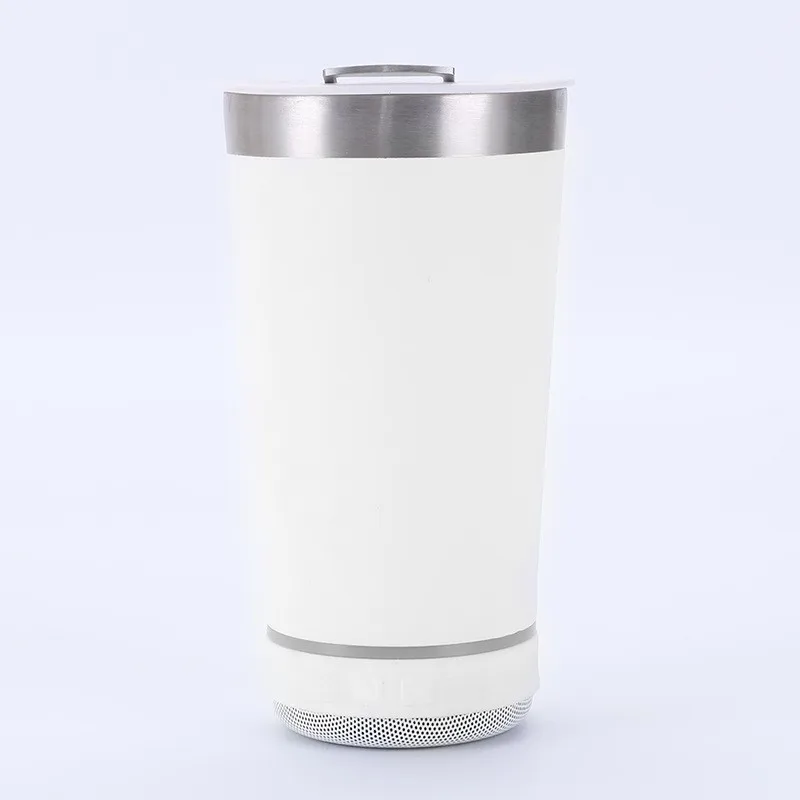 500ml Bt Smart Music Speaker Insulated Travel Tumbler Bt Music Audio Beer Mug 304 Stainless Steel Car Cup ice Cup